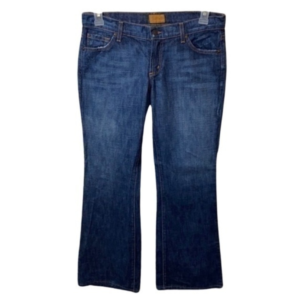 James Jeans Medium Wash Preserved Denim Pocket Bootleg Boot Cut Jeans